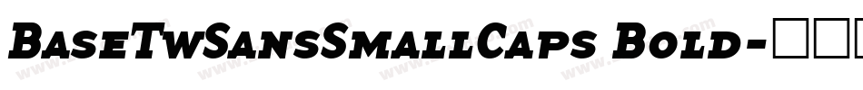 BaseTwSansSmallCaps Bold字体转换